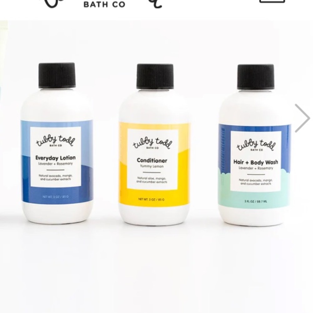 Brand new Tubby Toddy travel kit 3pc